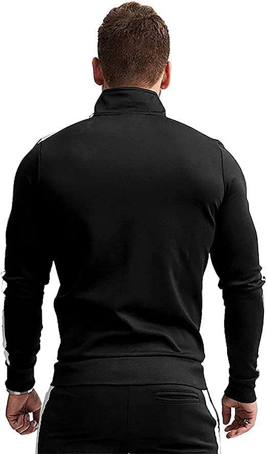Men's Casual Active Tracksuits Full Zip Sports Jogging - Image 2