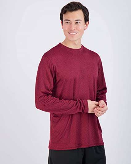 Men's Dry-Fit Moisture Wicking Performance Long Sleeve T-Shirt - Image 3