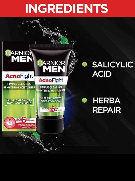 Men Acno Fight Pimple Clearing Whitening Cream with Vitamin B3 45 g - Image 4