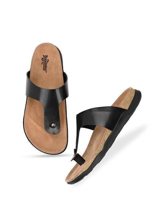 Men Black Ethnic Comfort Sandals