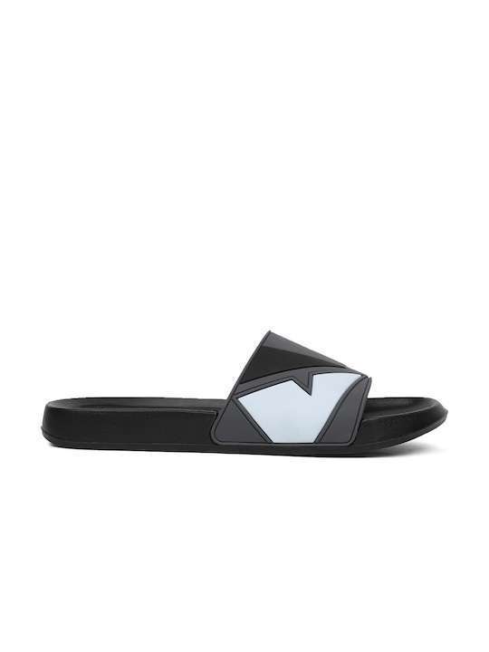 Men Grey Printed Sliders - Image 4