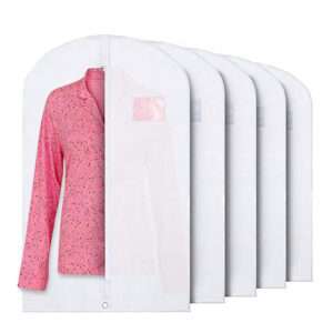 Breathable Clothes Covers with Zip, Hanging Garment Covers Bags Dress Bag Covers