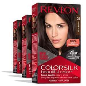 Permanent Hair Dye, Colorsilk with 100% Gray Coverage