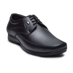 Men Black Solid Formal Derbys