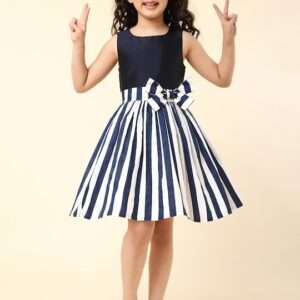 Blue Striped Dress