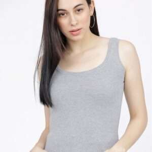Women Grey Tank Top