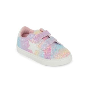 Kids-Girls Multicoloured Printed Sneakers